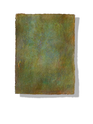 No.4 Gesteinsmehle, Pigmente auf handg. Bütten ca. 30x40