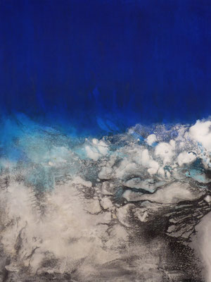 No.15 Gesteinsmehle, Pigmente auf Leinwand 80 x 100 cm (2024)