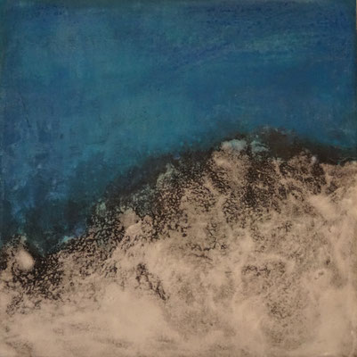 No.18 Gesteinsmehle, Pigmente auf Leinwand 30 x 30 cm (2023)