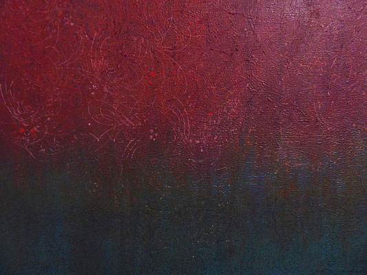 No. 12 (Ausschnitt) Papier, Gesteinsmehle, Pigmente auf Leinwand, 100x120 (2022)