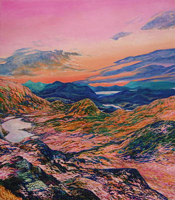 Vandring_15, 160x140cm, mixed media on canvas 2019