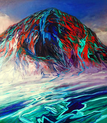 The fall_3, 150x130cm, mixed media on canvas 2017