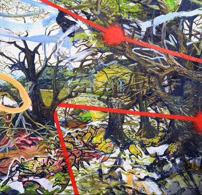 waterside, 39,5x51,5cm, mixed media on canvas, 2015