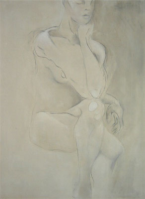 Ritratto di donna seduta  100x70cm  11'06