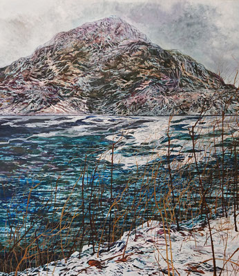 Vandring_14, 150x130cm, mixed media on canvas 2019