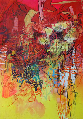 Forest, 200x140cm, mixed media on canvas 2024