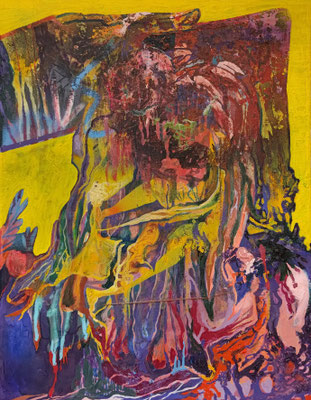 Tears, 90x70cm, mixed media on canvas 2024