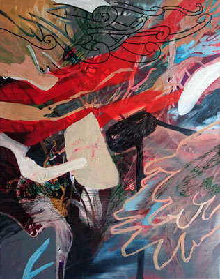 Untitled2, 90x70cm, mixed media on canvas, 2016