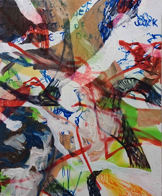 Unlimited-6, 46x38cm, mixed media on canvas, 2015