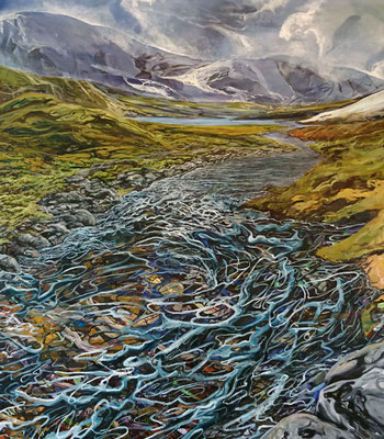 Two thousand seventeen-l'amore, 160x140cm, mixed media on canvas, 2017