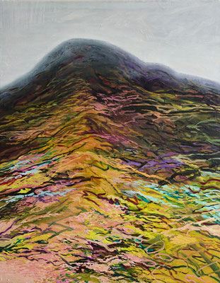 God of the high places-20,  90x70cm, mixed media on canvas, 2016