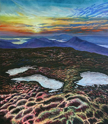 Vandring 22, 160x140cm, acrylic and oil on canvas, 2020