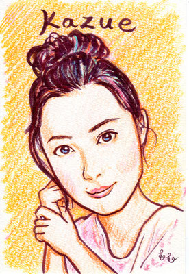 色鉛筆画 デフォルメ 手描き水彩 似顔絵むーむー 色鉛筆画 デフォルメ 手描き水彩 似顔絵むーむー
