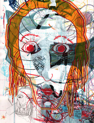 Le Blond Aux Yeux Rouges<BR><FONT size="1">64,5 x 49cm R.K. 2011</FONT><BR>
