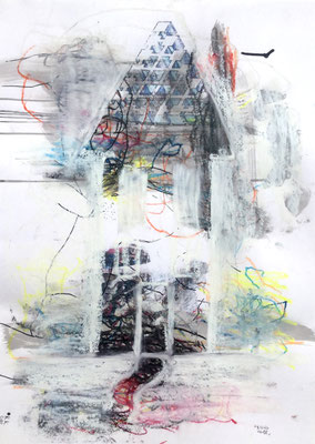 Rising House<BR><FONT size="1">70 x 50cm R.K. 2019</FONT><BR>