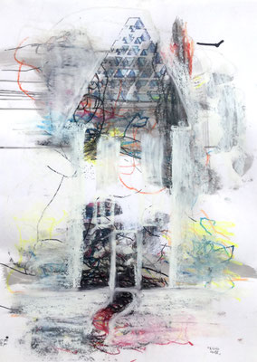 Rising House 70 x 50cm R.K. 2019