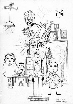 Pose En Famille<BR><FONT size="1">29,7 x 21cm R.K. 2014</FONT><BR>
