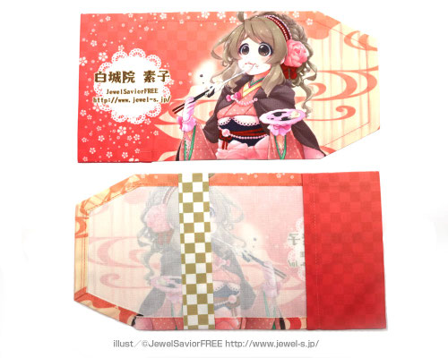 イラストの顔を表紙に配置。繊細な色使いもキレイにプリントされます。