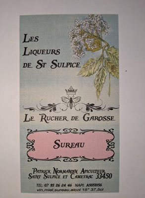 étiquette pour boisson