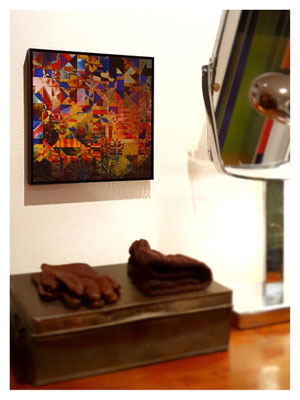 Kachelwandel 27/27 cm | print on brushed aluminium | private collection, Kassel