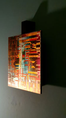 27/27 cm | wall sculpture | aluminium, black, matt acrylic glass