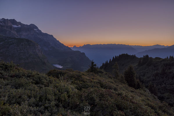 Kanton Glarus,Gärnisch,Glarnerland,Glarus,Abenddämmerung,Abenrot,Landschaftsfoto Glarnerland,