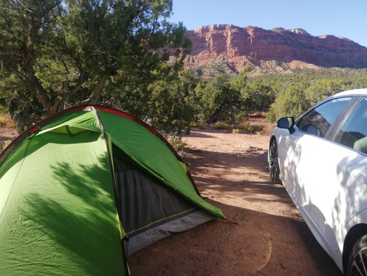 Notre spot de camping en direction de Page