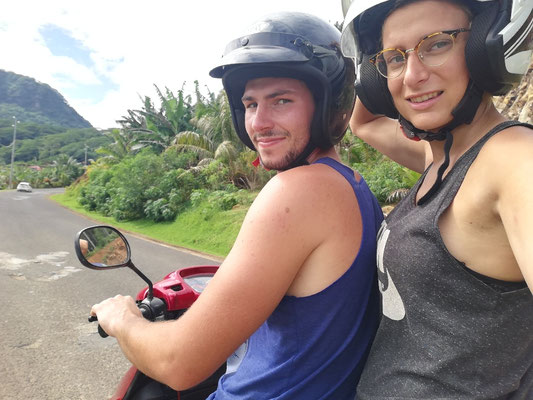 En route sur notre scooter