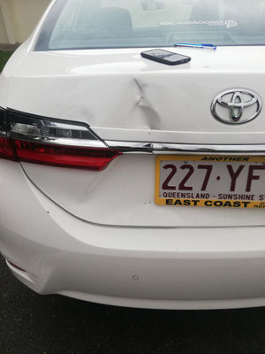 Impacts sur notre Corolla