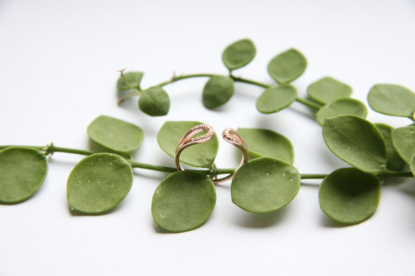 Ring  'YANA'  925 Sterling Silber Rosévergoldet/Zirkonia