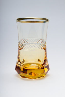 Verre à thé ou café "Marco polo", cristallerie royale de champagne.