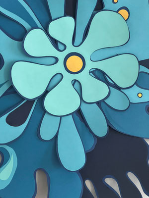 Objekt aus Papier floral