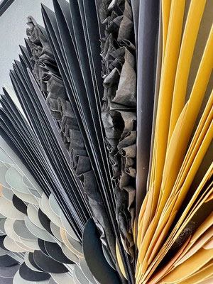 Papier Objekt 3D modern gefaltet