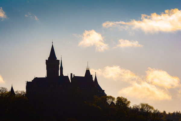 Das Schloss in Wernigerode im Herbst