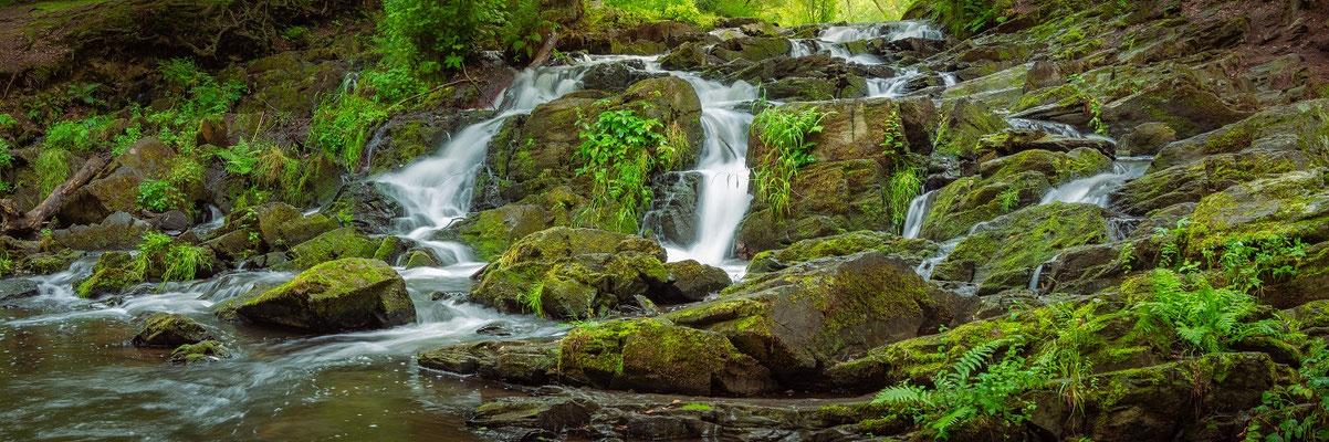 Wasserfall an der Selke in Alexisbad im Somme
