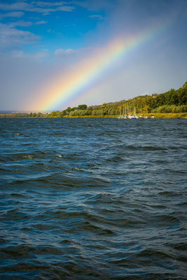 Regenbogen über dem Süßen See - Seeburg