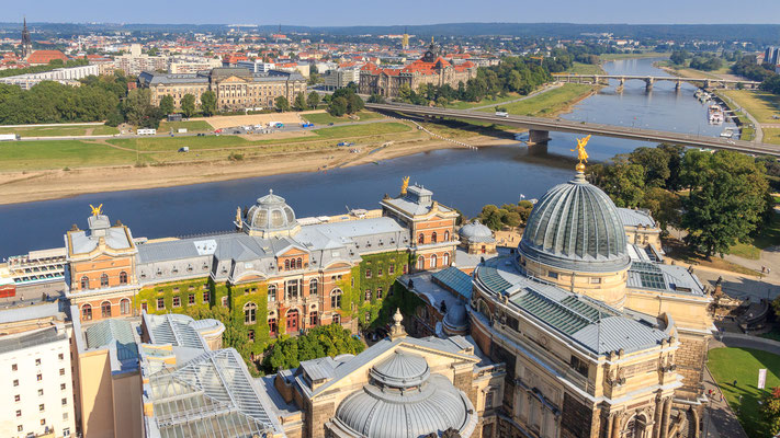 Ausblick von der Frauenkirche Dresden