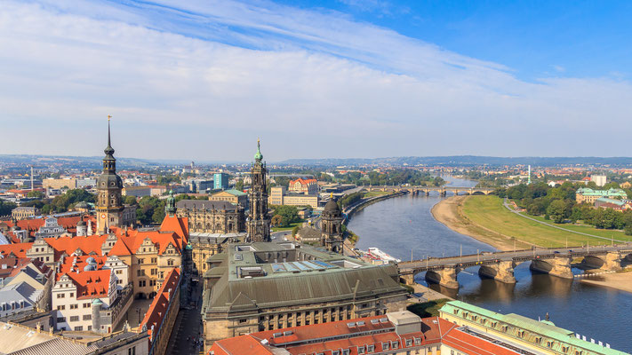 Ausblick von der Frauenkirche Dresden