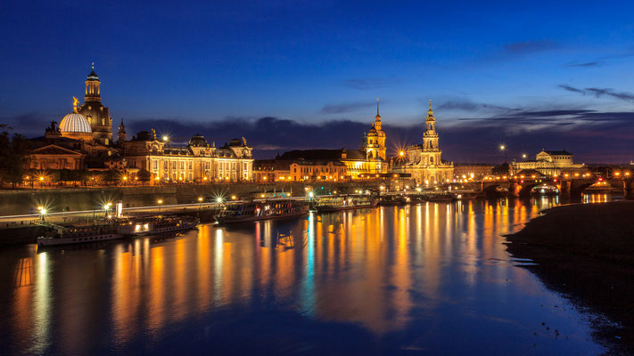 Blaue Stunde - Dresden Carolabrücke