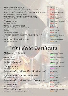 Carta dei vini_ Basilicata