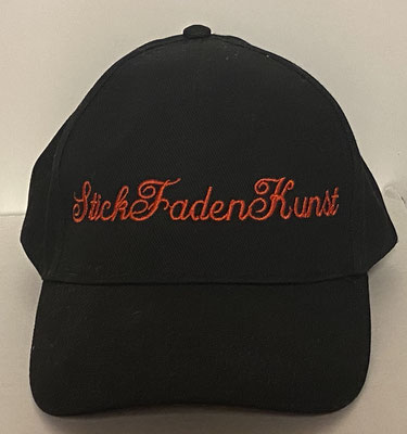 Kappe mit Text (hier 15 Buchstaben)   12,50€