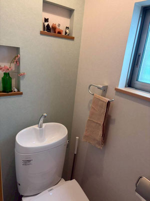 1階トイレ施工後 TOTOピュアレスト