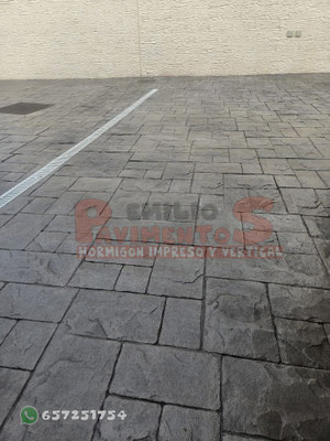 Hormigón impreso en Toledo