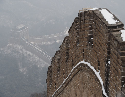 Anne Crespo - la muraille de Chine enneigée
