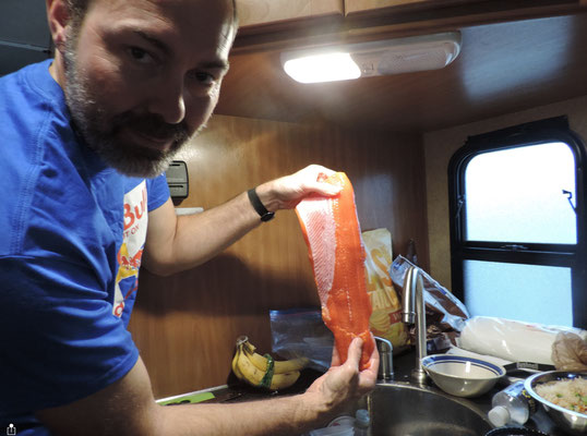 Winner, winner, Salmon dinner