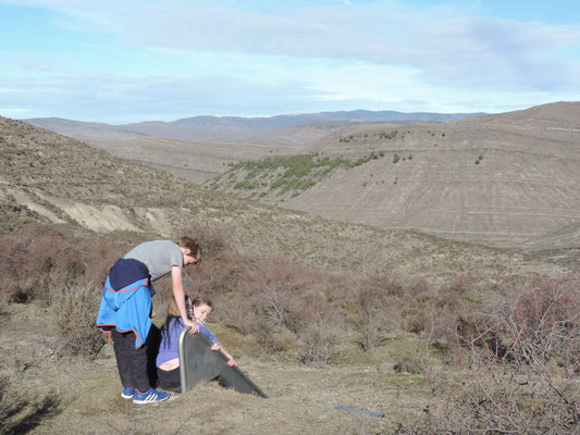 Slippery slide in the middle of nowhere