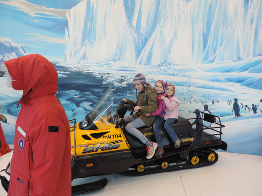 On the Skidoo, International Antarctic Centre