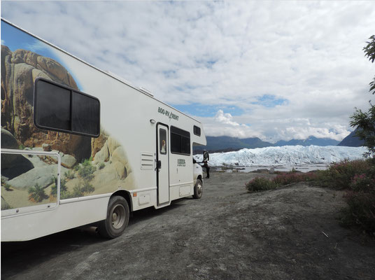 Arriving at the Matanuska Glacier