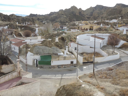 Troglodyte houses in Guadix