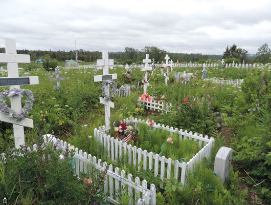 Graves in the Russian Orthodox Cemetery, Ninilchik
